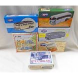 SIX CORGI MODEL BUS SETS INCLUDING C82 - WE'RE ON THE MOVE, 97765 - STRATHBLAIR SET,