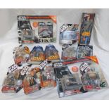 SELECTION OF STAR WARS FIGURES INCLUDING OBI-WAN KENOBI, CZ-4, CAPTAIN ANTILLES AND OTHERS.