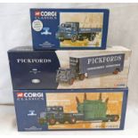 3 CORGI CLASSIC MODEL VEHICLES RELATING TO PICKFORDS INCLUDING 16704 - SCAMMELL HIGHWAYMAN LOW