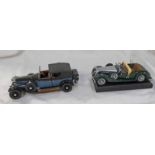 TWO FRANKLIN MINT 1:24 SCALE MODEL VEHICLES INCLUDING 1938 ALVES 4.