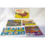 THREE VINTAGE CORGI TOY CATALOGUES AND OTHERS