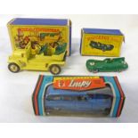 MATCHBOX LESNEY NO 41 - JAGUAR RACING CAR TOGETHER WITH ROADMASTER IMPY NO 14 - FORD (G.B.