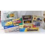 10 CORGI MODEL VEHICLES INCLUDING 19302 - BEDFORDS WEETABIX,