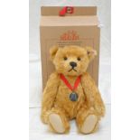 STEIFF 654725 - GOLDEN BROWN 28CM 'JAMES' TEDDY BEAR SPECIALLY COMMISSIONED EXCLUSIVELY FOR