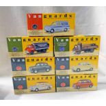 7 VANGUARD MODEL VEHICLES INCLUDING FORD ANGLIA, AUSTIN A35, MINI COOPER AND OTHERS.