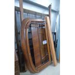 19TH CENTURY MAHOGANY 1/2 TESTER BED Condition Report: Overall in poor condition.