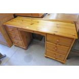 PINE DRESSING TABLE WITH 6 DRAWERS