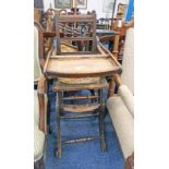 LATE 19TH CENTURY METAMORPHIC CHILDS HIGH CHAIR