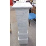 MARBLE EFFECT SQUARE COLUMN 120CM TALL Condition Report: It is made of wood.