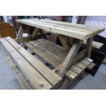 PINE GARDEN BENCH TABLE