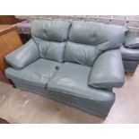 LEATHER 2 SEATER SETTEE