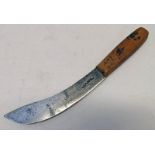 A WINFIELD SHEFFIELD ENGLAND SKINNING KNIFE WITH 16.