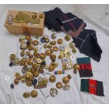 GOOD SELECTION OF VARIOUS BUTTONS TO INCLUDE ROYAL ARTILLERY, RAF, FIRE SERVICE BUTTONS, ETC,