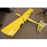 ELECTRIC TRAINER (YELLOW/BLACK|) COMPLETE WITH MOTOR & SERVO'S - WINGSPAN 59"