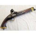POST 1802 EAST INDIA COMPANY NEW LAND PATTERN FLINTLOCK SERVICE PISTOL WITH 23CM LONG .