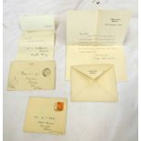 A DECEMBER 1943 DATED LETTER SIGNED BY B L MONTGOMERY, GENERAL, EIGHTH ARMY, WITH ENVELOPE,