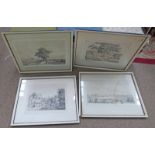 4 FRAMED ENGRAVINGS OF CALCUTTA Condition Report: Being unexamined out of frame it's