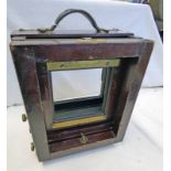 LARGE FORMAT FULL PLATE FIELD CAMERA, UNKNOWN MAKER,