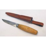 FROSTS MORA MADE IN SWEDEN LAMINATED STEEL KNIFE WITH 9.