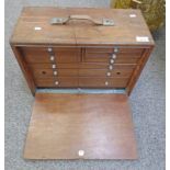 8 DRAWER PORTABLE TOOL CABINET / CASE WITH KEY AND WORKING LOCK Condition Report: