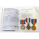 WW1 TRIO OF MEDALS TO A PTE J LEITH (BLACK WATCH), 1914-15 STAR MARKED 2398 PTE. J. LEITH. 2 - SCO.