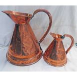 2 X 19TH CENTURY COPPER JUGS