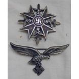 TWO REPRODUCTION WW2 GERMAN BADGES