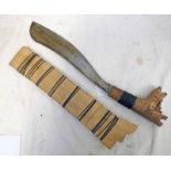 MALAYSIAN MACHETE WITH 33 CM LONG CHARACTERISTIC BLADE,