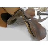 GIBSON & ROBERTSON BROWN LEATHER SADDLE