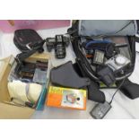 LOWEPRO CAMERA BAG, CANON EOS650 CAMERA WITH CANON 200M LENS EF 35-70MM 1:3.5=4.