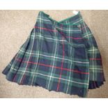 KILT WITH PARTIAL OLD LABEL TO INTERIOR Condition Report: Old repairs in areas.
