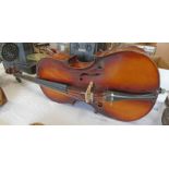 CELLO WITH 69CM LONG BACK,