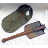 ENTRENCHING TOOL WITH CANVAS BAG