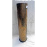 1917 BRASS ARTILLERY SHELL 50CM TALL