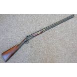 14 BORE ENGLISH PERCUSSION MUSKET WITH 76.