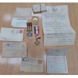 WW1 TRIO TO A 9675 PTE F.T. KEEN R. IR. RIF.