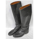 PAIR OF HAWKINS LEATHER RIDING BOOTS Condition Report: 28cm long sole.