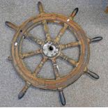 EARLY 20TH CENTURY SHIPS WHEEL,