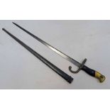 FRENCH MODEL 18745 GRAS BAYONET WITH MATCHING SERIAL NUMBERS '12877',