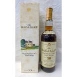 1 BOTTLE THE MACALLAN 10 YEAR OLD YEAR OLD SINGLE MALT WHISKY - 75 CL,