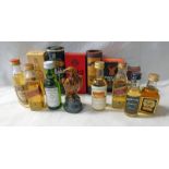 SELECTION OF VARIOUS WHISKY MINIATURES TO INCLUDE GLENMORANGIE 10 YEAR OLD SINGLE MALT,