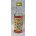 MACALLAN SINGLE MALT WHISKY MINIATURE, DISTILLED 1964 , 5CL,