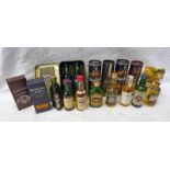 SELECTION OF VARIOUS SINGLE MALT WHISKY MINIATURES TO INCLUDE ARDBEG 17 & 10 YEAR OLD IN TIN,