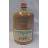 STONEWARE BOTTLE BRUICHLADDICH 16 YEAR OLD SINGLE MALT WHISKY, DISTILLED 1989 - 700ML, 46% VOLUME,