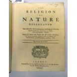 THE RELIGION OF NATURE DELINEATED BY WILLIAM WOLLASTON,