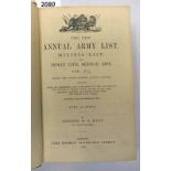 THE NEW ANNUAL ARMY LIST, MILITIA LIST AND INDIAN CIVIL SERVICE LIST, FOR 1873 BY COLONEL H.G.