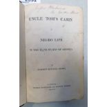 UNCLE TOM'S CABIN OR NEGRO LIFE IN THE SLAVE STATES OF AMERICA BY HARRIET BEECHER STOWE - 1852