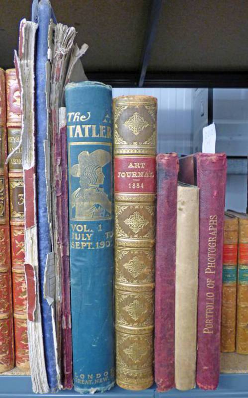 THE ART JOURNAL , HALF LEATHER BOUND - 1884, THE TATLER, VOLUME 1.