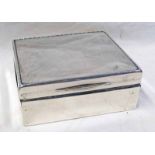 SILVER BOX WITH DECORATIVE BORDER MARKED ASPREY LONDON,