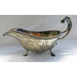 A SILVER SAUCE BOAT SHEFFIELD 1931,